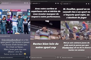 Loïc Bruni et Amaury Pierron répondent aux propos de David Douillet sur Instagram le 29 août 2022.