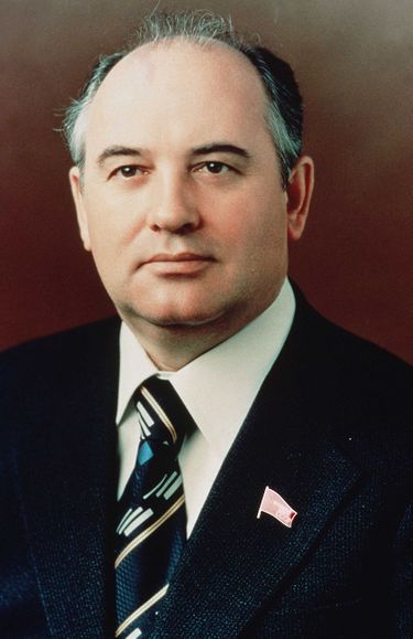 Portrait de Gorbatchev en 1985.