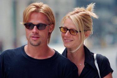 Brad Pitt et Gwyneth Paltrow sur Madison Avenue, à New York, en août 1996.