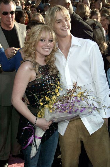 Hilary Duff et Aaron Carter en 2003 à la première du film 