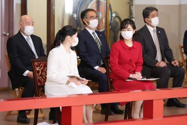 Les princesses Aiko et Kako du Japon au Palais impérial à Tokyo, le 5 novembre 2022