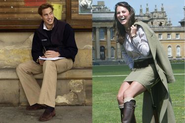 Le prince William et Kate Middleton étudiants à l'Université St Andrews, en Ecosse, en 2004.