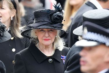 Angela Kelly aux funérailles d'Elizabeth II, le 19 septembre 2022.