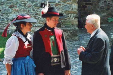 En vacances à Bressanone dans le Tyrol, en Italie, en août 2003.