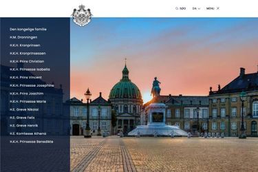 La page listant les membres de la famille royale sur le site de la Cour du Danemark, le 2 janvier 2023