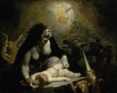 «La sorcière de la nuit rendant visite aux sorcières de Laponie», 1796.