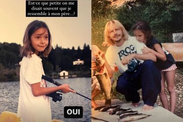 Lolita Séchan partage des photos de son enfance avec son père Renaud, sur Instagram, le 8 janvier 2023.
