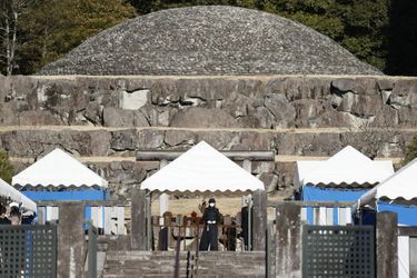 La princesse Kako du Japon au cimetière impérial de Musashi à Hachioji, le 7 janvier 2023