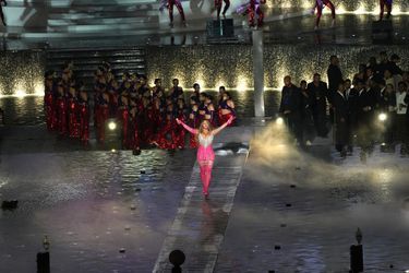 Beyoncé lors de son concert privé donné à Dubaï, pour l'inauguration de l'Atlantis The Royal, le 21 janvier 2023.