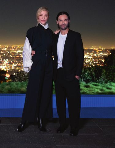 L’élégance de l’éco-conscience : avec Cate Blanchett, en tenue vintage Louis Vuitton, lors de la soirée du magazine «W» à Los Angeles, le 6 janvier