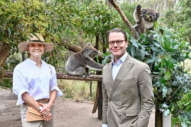La princesse héritière Victoria de Suède et le prince Daniel dans le parc national de Namadgi en Australie, le 13 février 2023
