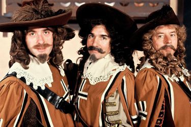 Les trois mousquetaires, Patrick Roy, Christian Morin et Philippe Risoli, dans «Succès fou» en mai 1992.