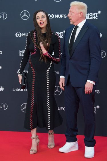 Lilly Kerssenberg et Boris Becker en février 2018 à Monaco.