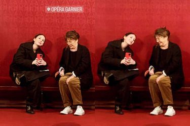 Alice Attal et Jane Birkin au Palais Garnier, le 19 février 2023.