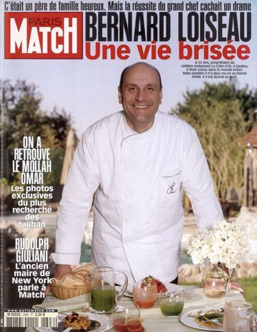 «Bernard Loiseau, une vie brisée» en couverture de Paris Match n°2806, 27 février 2003.