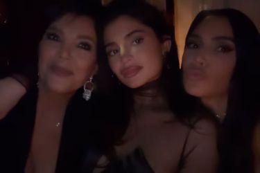 Kris Jenner, Kylie Jenner et Kim Kardashian le 10 mars 2023.
