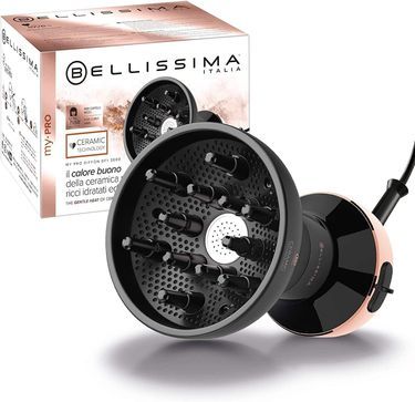 Le sèche-cheveux diffuseur Bellissima, avec la technologie céramique pour protéger vos boucles