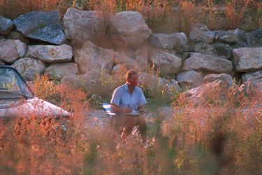 Les couleurs du Vaucluse inspirent l’aquarelliste. Septembre 1995.