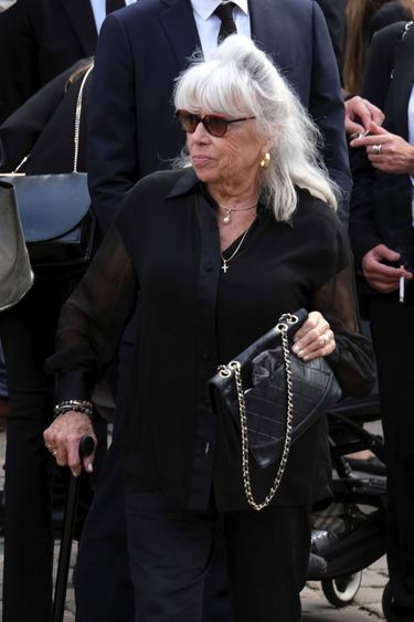 Elodie Constantin aux obsèques de Jean-Paul Belmondo le 10 septembre 2021.