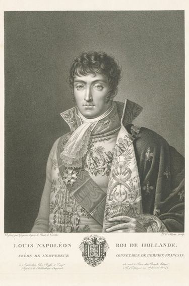 Gravure figurant Louis Bonaparte, roi de Hollande (collection privée)