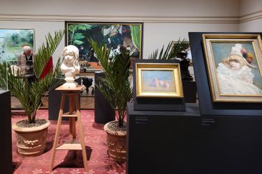 L'exposition « Sarah Bernhardt - Et la Femme créa la Star » au Petit Palais à Paris, le 12 avril 2023.