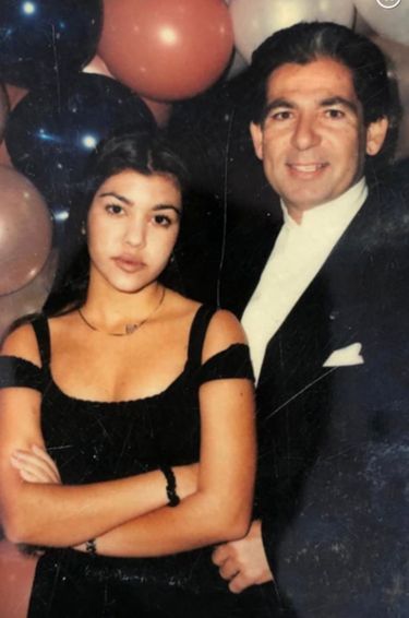 Kourtney Kardashian et son père Robert.