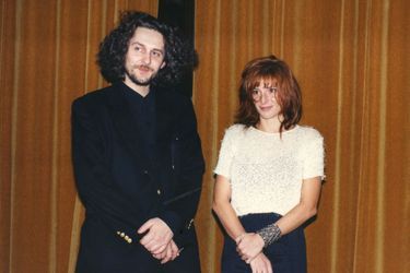 Mylène Farmer et Laurent Boutonnat en 1994 à la première du film 