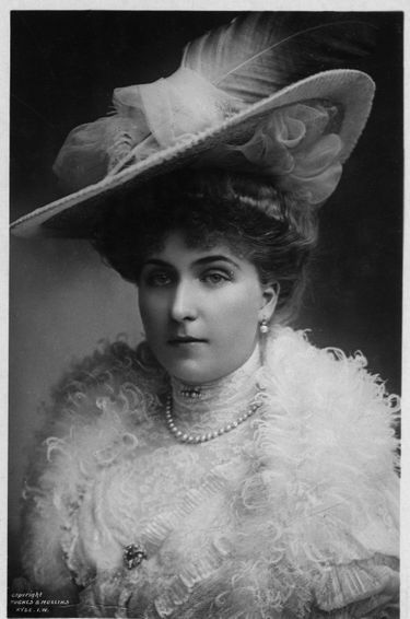 a princesse Victoria Eugenie de Battenberg, reine consort d’Espagne, en 1906