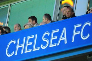 L’ancien roi Juan Carlos au stade de Stamford Bridge à Londres, le 18 avril 2023