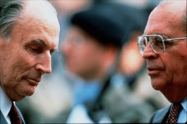 François Mitterrand et son Premier ministre à la veille du Congrès de Versailles, en juin 1992. Les deux hommes se connaissent depuis trente-cinq ans.