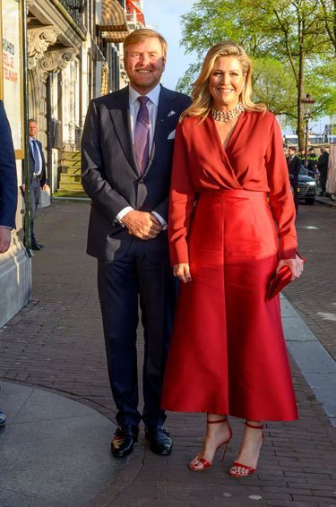 La reine Maxima et le roi Willem-Alexander des Pays-Bas à Amsterdam, le 5 mai 2023