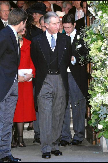 Charles, alors prince de Galles, assiste au mariage d'Edward Tollemache et Sophie Johnston, à Londres, en février 2007.