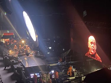 Peter Gabriel sur scène en Pologne.