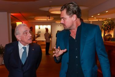 Martin Scorsese et Leonardo DiCaprio à l'hôtel du Cap-Eden-Roc le 23 mai 2023.