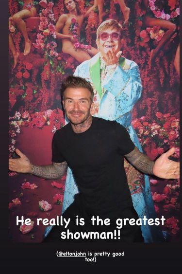 David Beckham, le « meilleur showman ».