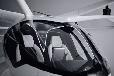 Volocopter's flying taxi seats two passengers.
