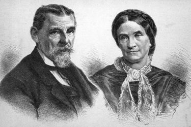 Les parents de Sissi, Maximilien Joseph, duc de Bavière, et la princesse Ludovica de Bavière en 1888.