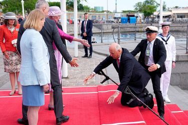 La reine Margrethe II de Danemark et le roi Harald V de Norvège à Copenhague, le 15 juin 2023