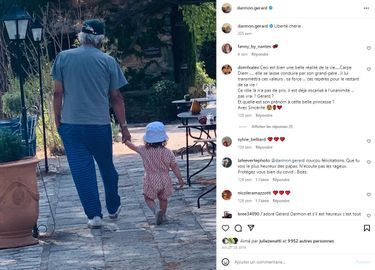 Gérard Darmon et sa fille Lena sur Instagram, en 2019.