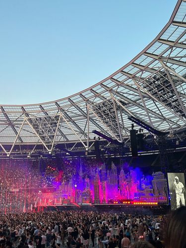 The Weeknd en concert à Londres, vendredi 7 juillet 2023.
