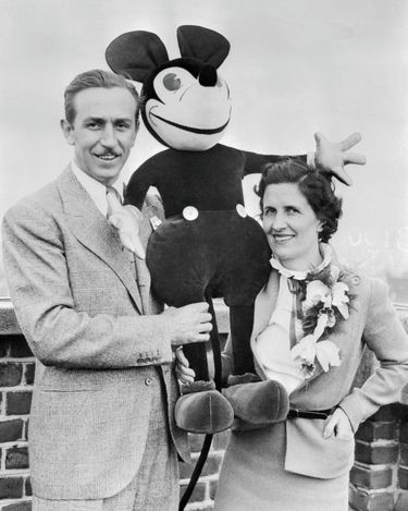 Walt et sa femme, Lilly, en 1935.