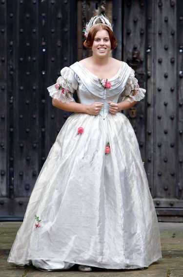 Princess Beatrice of York on the set of the film