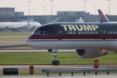L'avion personnel de Donald Trump a atterri dans la soirée à l'aéroport d'Hartsfield-Jackson à Atlanta.