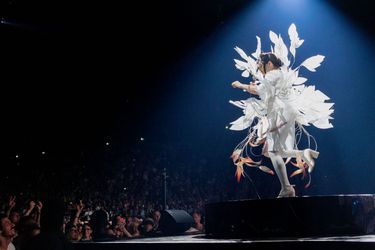 Björk en concert, le 8 septembre 2023, à l'Accor Arena, à Paris.