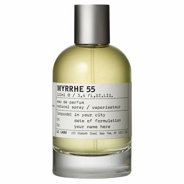 Eau de parfum Myrrhe 55, Le Labo, 320€ les 50ml, lelabofragrances.com.