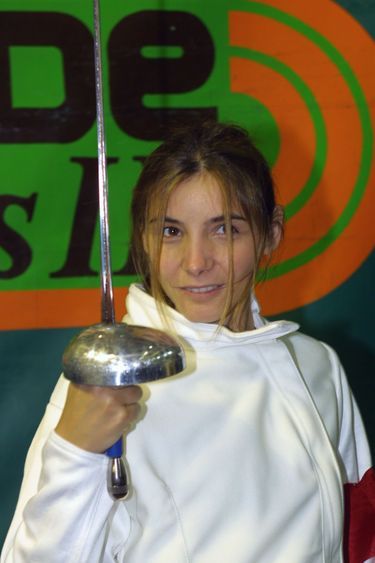 Clotilde Courau lors du pentathlon pro-célébrités à Monaco, le 29 avril 2001