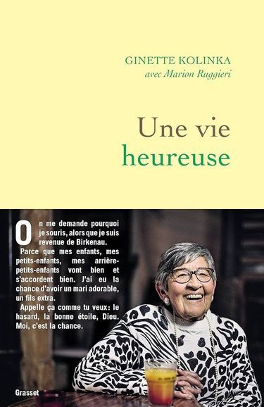 «Une vie heureuse», de Ginette Kolinka, éd. Grasset, 96 pages, 14 euros.