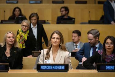 New York 20231016
Princess Madeleine attends
a meeting with the UN Special Envoy on Violence Against Children (SRSG VAC) and Childhood USA at the United Nations Headquarters in New York.
Photo Pontus HÃ¶Ã¶k / TT code 70250 (Photo by Pontus HÃ¶Ã¶k / TT NEWS AGENCY / TT News Agency via AFP)