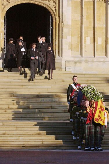 La famille royale aux obsèques de la princesse Margaret à Windsor, le 15 février 2023
