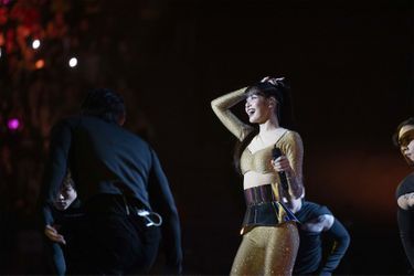 Lisa from BLACKPINK during the Yellow Peace Gala at the Accor Arena on January 26, 2024 in Paris.